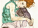 SCHIELE EGON (1890-1918) - sitting-woman